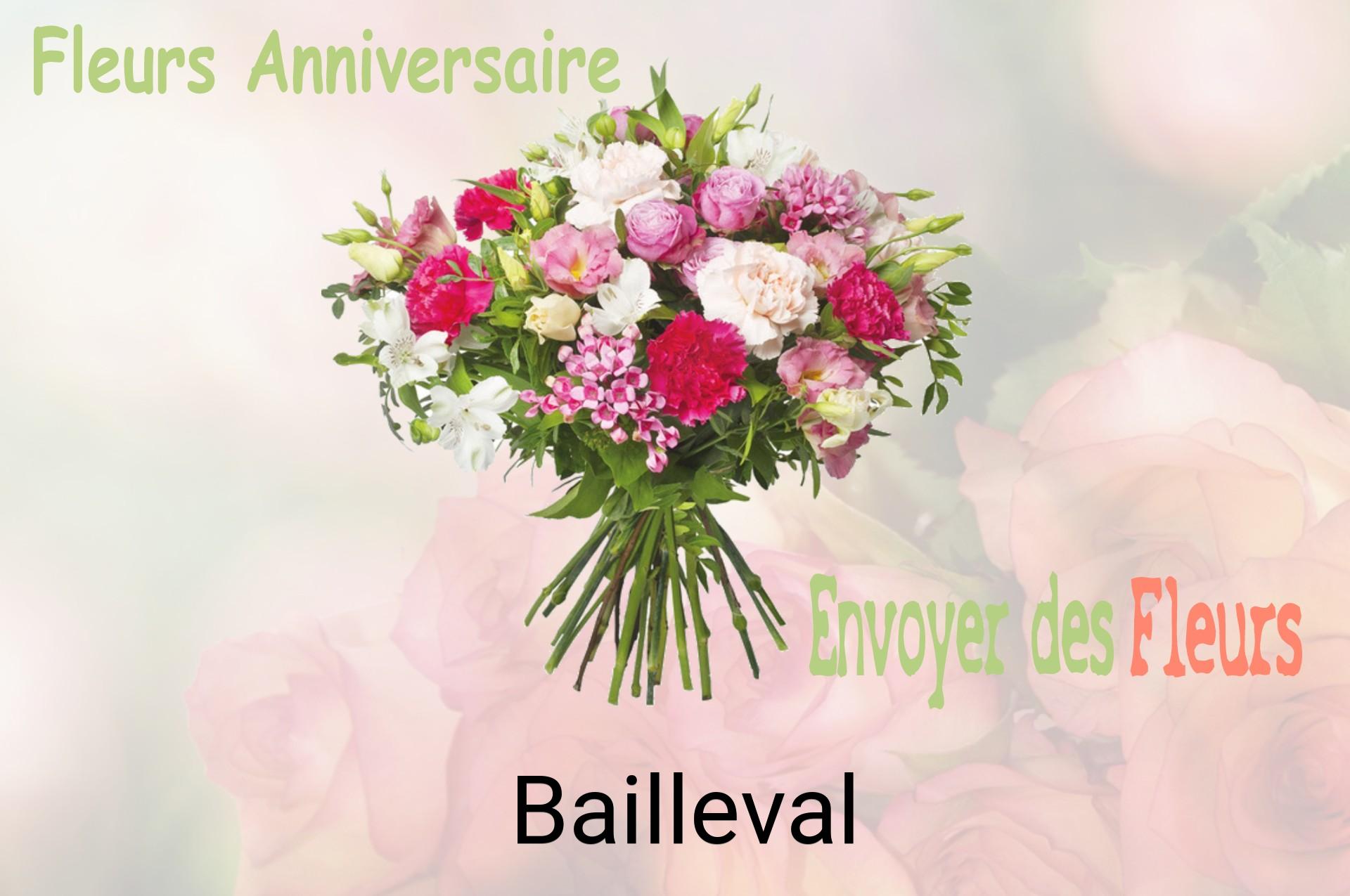 Bouquet de fleurs d’anniversaire livré à Bailleval